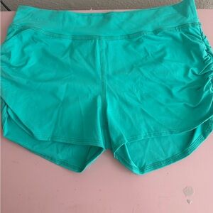 bebe Teal Athletic Shorts